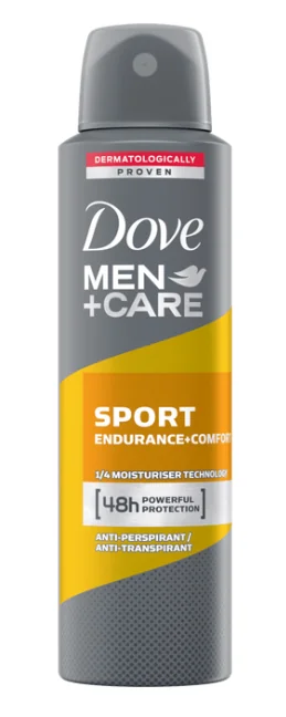 Deodorant spray impotriva transpiratiei Men+Care Sport End+Comfort, 150ml, Dove