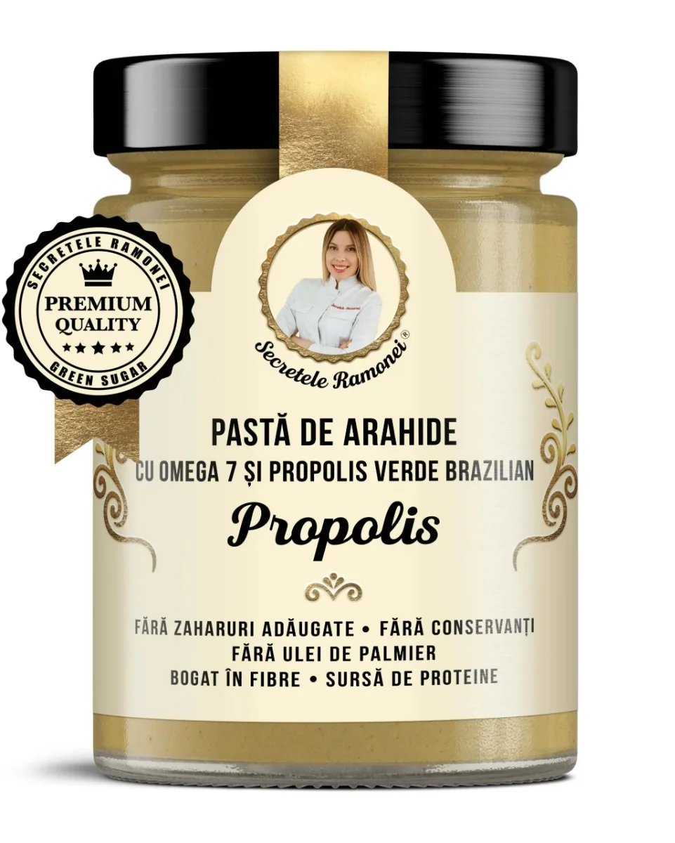 Pasta de arahide cu Omega 7 si Propolis, 350g, Laboratoarele Remedia