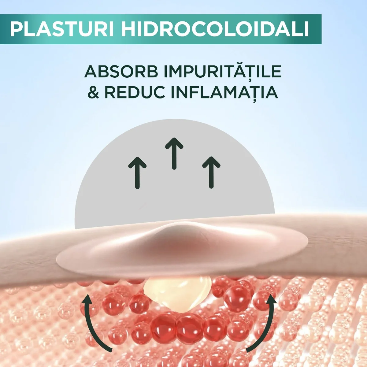 Plasturi hidrocoloidali Pure Active pentru cosuri, 8 bucati, Garnier