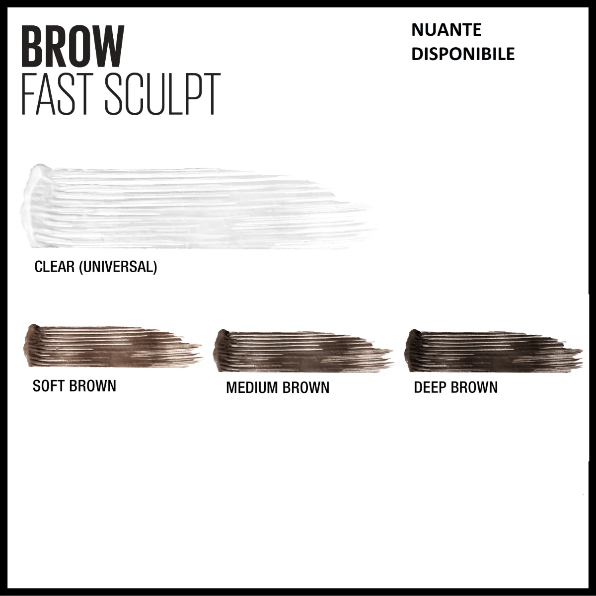 Mascara gel pentru sprancene 02 Soft Brown Brow Fast Sculpt, 2.8ml, Maybelline