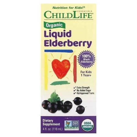 Supliment imunitate copii Liquid Elderberry Childlife Essentials, 118ml, Secom