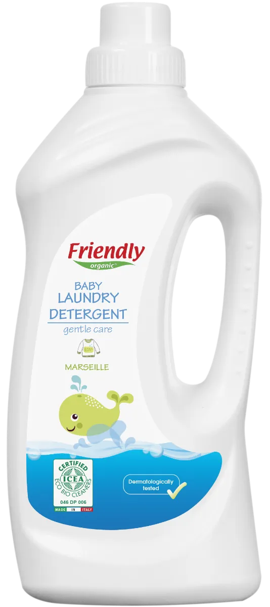 Detergent de rufe pentru bebe Marsilia, 1000ml, Friendly Organic