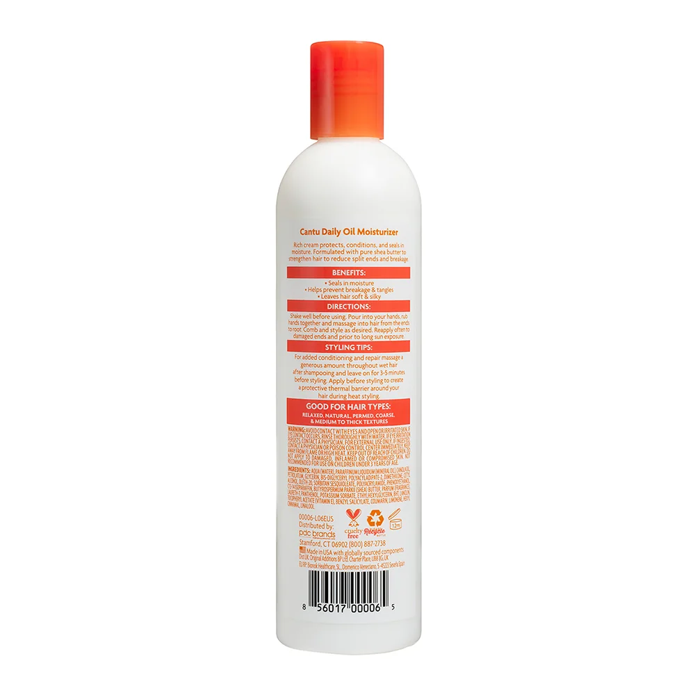 Crema hidratanta de par pentru folosire zilnica Daily Oil Moisturiser, 384ml, Cantu
