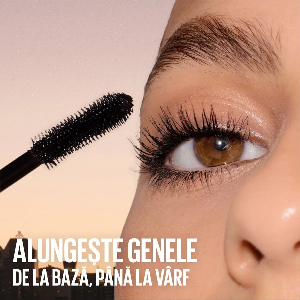 Mascara pentru gene alungite si volum intens Lash Sensational Body, 9ml, Maybelline 