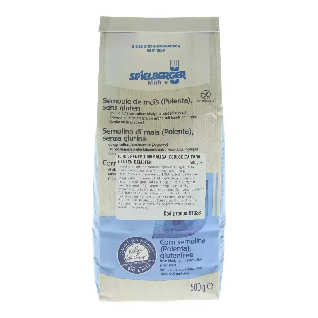 Faina Eco pentru mamaliga fara gluten Demeter 500g, Spielberger