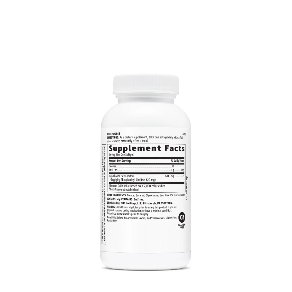 Triple Lecithin 1200mg, 30 capsule, GNC