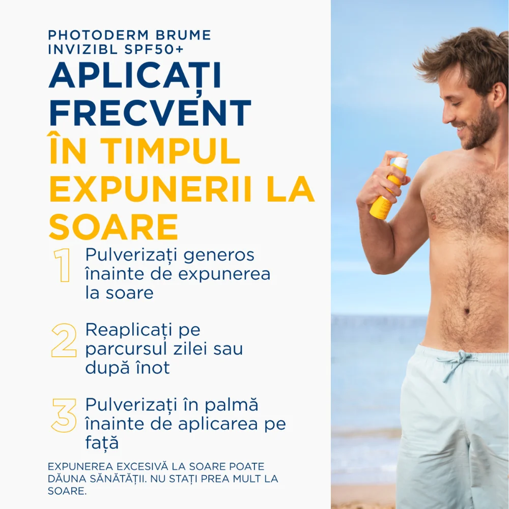 Spray invizibil cu SPF50+ Photoderm Brume, 150ml, Bioderma