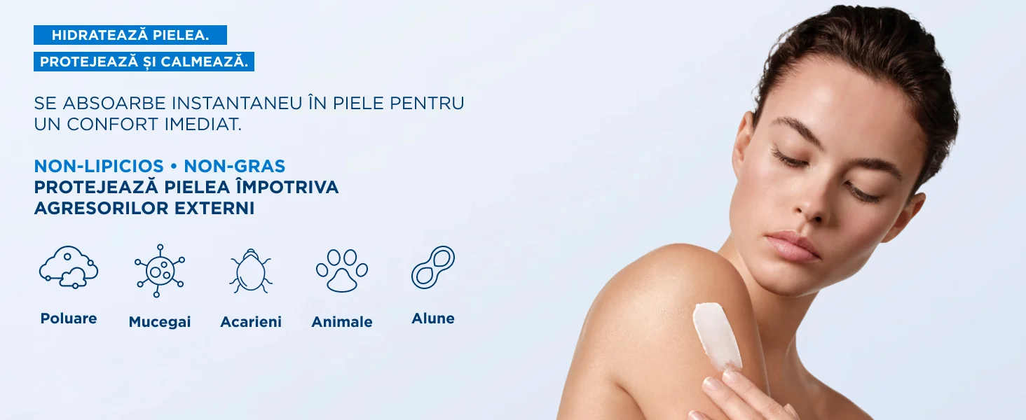 Hidrateaza pielea, protejeaza si calmeaza