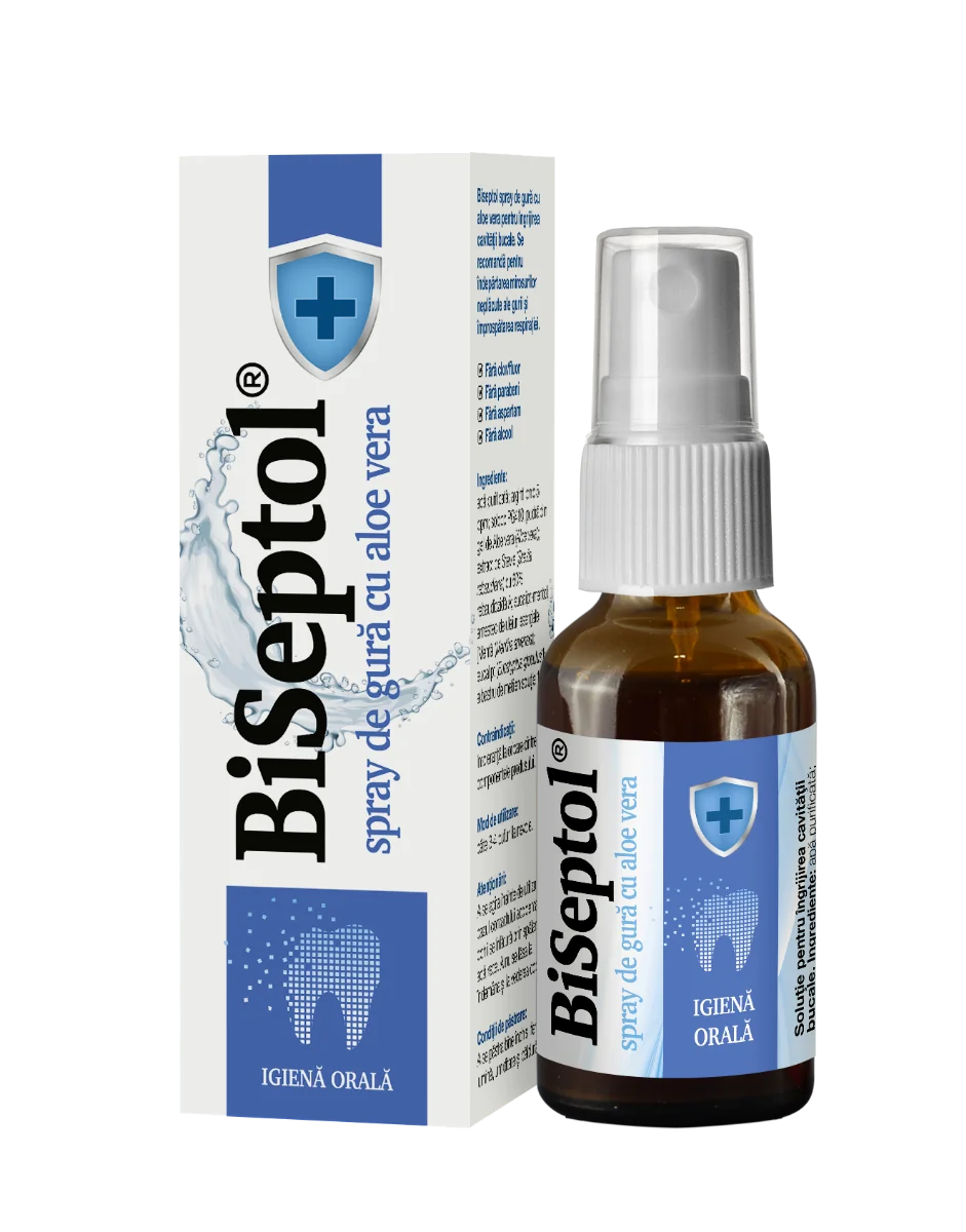 Spray de gura cu Aloe Vera BiSeptol, 20ml, Dacia Plant