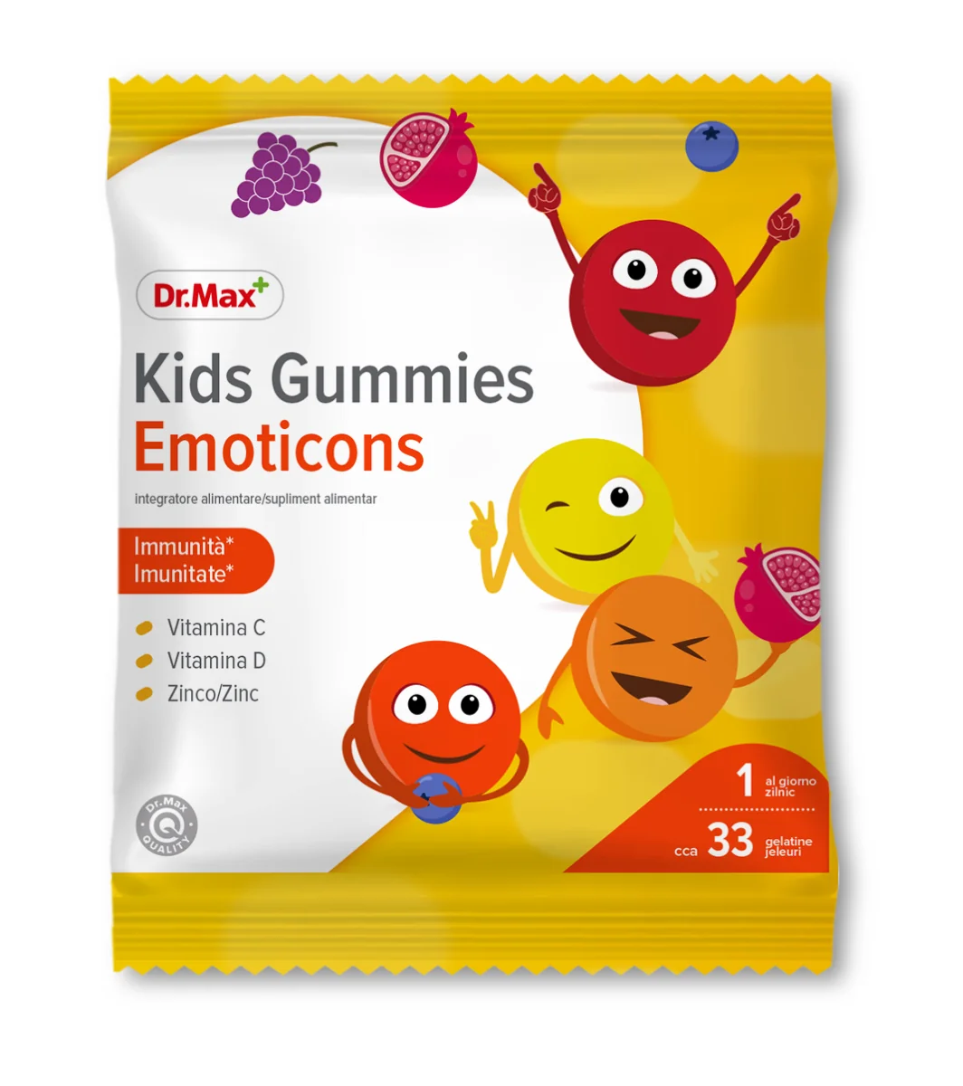 Dr. Max Kids Gummies Emoticons, 33 jeleuri 