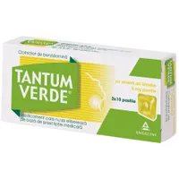 Tantum Verde cu aroma de lamaie 3 mg, 20 pastile, Angelini