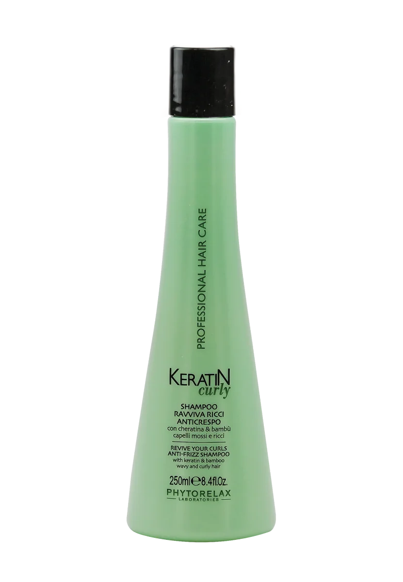 Sampon pentru par cret si ondulat cu keratina, 250ml, Phytorelax