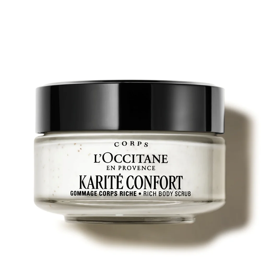 Exfoliant pentru corp cu Unt de Shea Karité Confort Ultra Rich, 200ml, L'Occitane