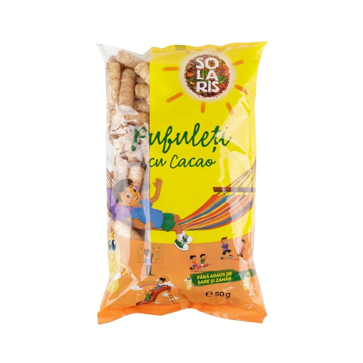Pufuleti cu cacao, 50g, Solaris