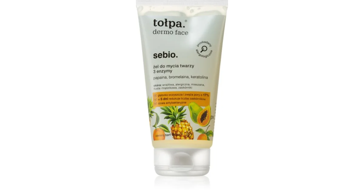 Gel de curatare cu papaina si bromelaina Dermo Face Enzyme, 150ml, Tolpa