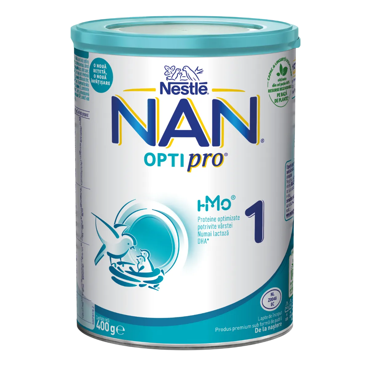 Lapte praf Nan 1 Optipro HM-O Premium +0 luni, 400g, Nestle