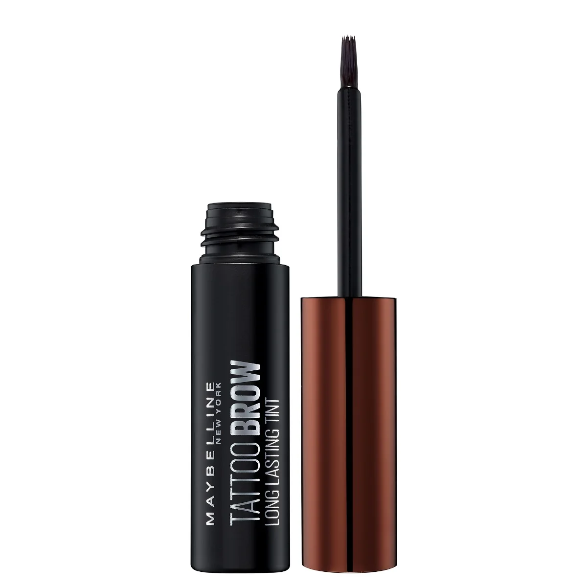 Vopsea gel pentru sprancene Tattoo Brow Peel-Off Tint Dark Brown, 4.9g, Maybelline