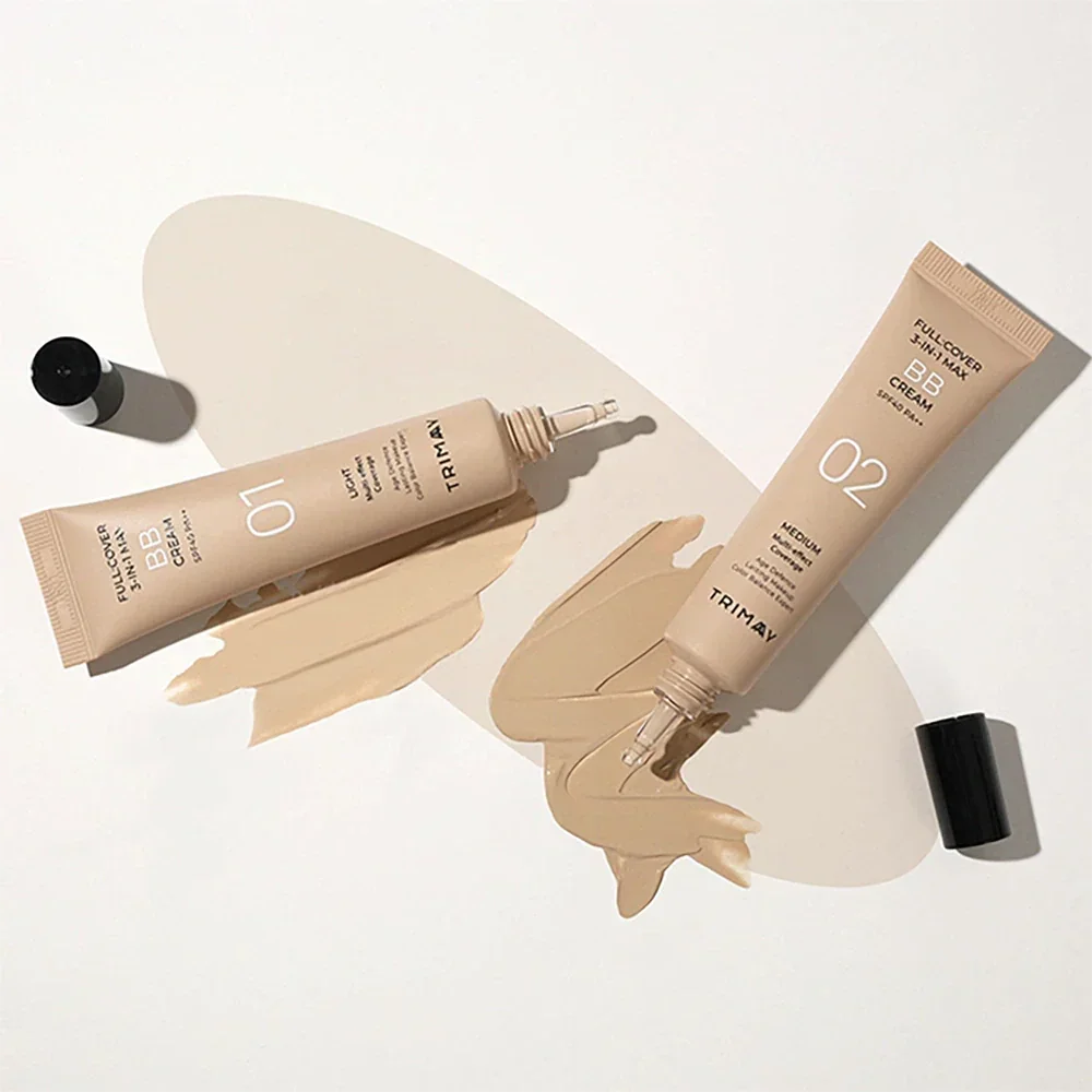Crema pentru fata coloranta BB Cream SPF40 PA++ Full Cover 3-in-1 Max Medium, 30ml, Trimay 