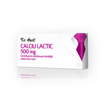 Dr.Hart Calciu Lactic 500mg, 20 comprimate 