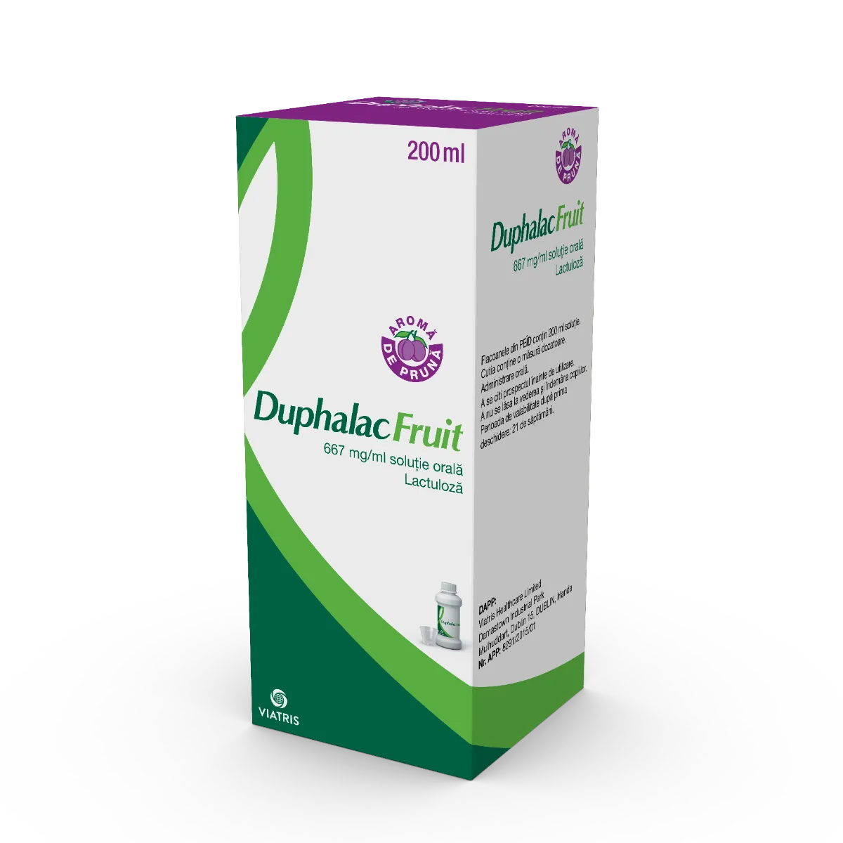 Duphalac Fruit solutie orala 667 mg/ml Lactuloza, 200ml, Vitris 