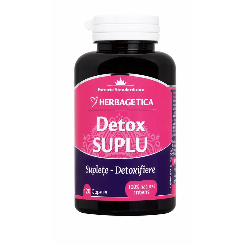 Detox Suplu, 120 capsule, Herbagetica