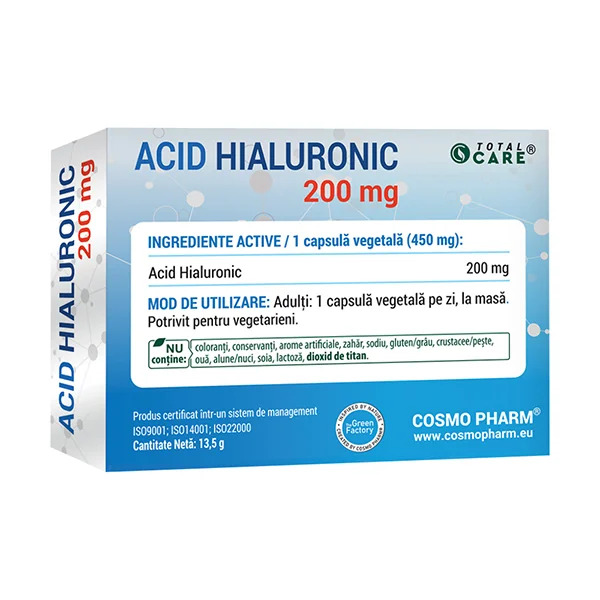 Acid hialuronic 200mg, 30 capsule, Cosmopharm
