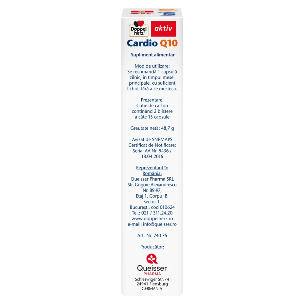 Cardio Q10, 30 capsule, Doppelherz
