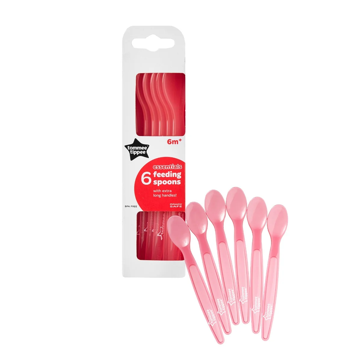 Set lingurite hranire Essentials Basics 6 luni+, 6 bucati, Tommee Tippee