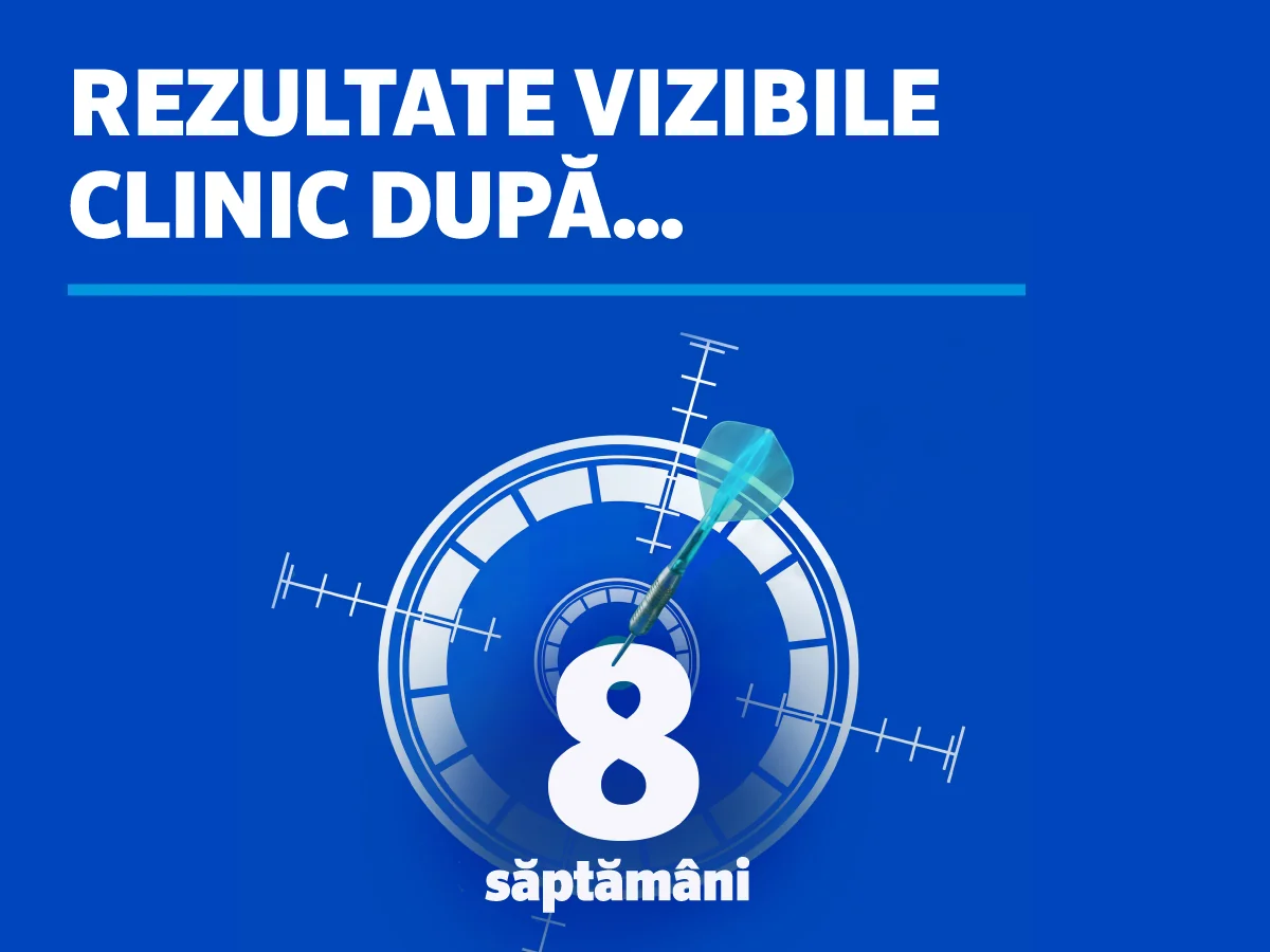 Rezultate vizibile clinic dupa 8 saptamani