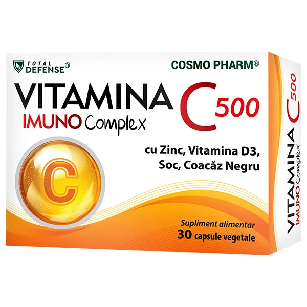 Vitamina C 500 ImunoComplex, 30 tablete, Cosmopharm