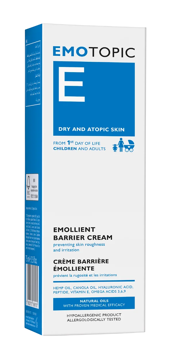 Crema emolienta pentru fata si corp pentru ten atopic foarte uscat Dry and Atopic E, 75ml, Pharmaceris