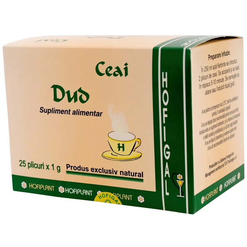 Ceai de dud, 25 plicuri, Hofigal