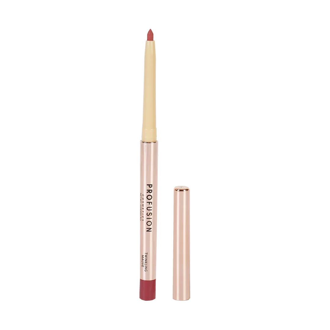 Set Luciu de buze ultra neted si lucios 3.5ml + Creion pentru buze cu finish satinat 0.3g Lip Envy Twinkling Mauve, Profusion Cosmetics