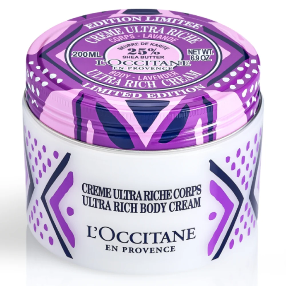 Crema de corp cu unt de shea si lavanda Ultra Rich, 200ml, L'Occitane 