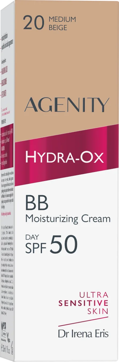 Crema BB Hydra-Ox SPF50 Medium Beige 20, 30ml, Agenity