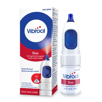 Vibrocil Duo spray nazal solutie 0.5 mg/ml + 0.6 mg/ml, 10ml, Haleon
