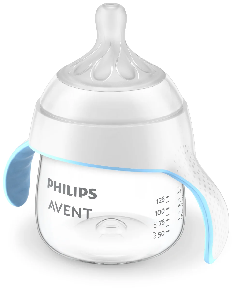 Cana de tranzitie cu manere ergonomice pentru +6 luni Natural Response SCF263/61, 150ml, Philips Avent