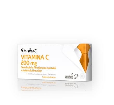 Dr.Hart Vitamina C 200mg, 20 comprimate masticabile