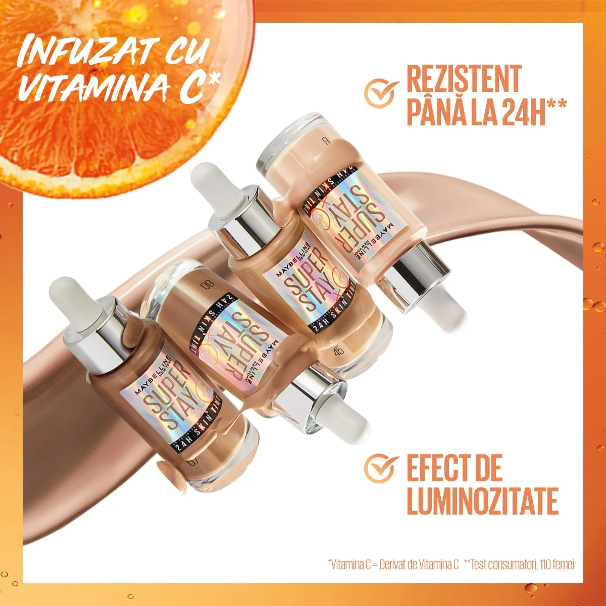 Fond de ten Super Stay Glow Skin Tint 10, 30ml, Maybelline