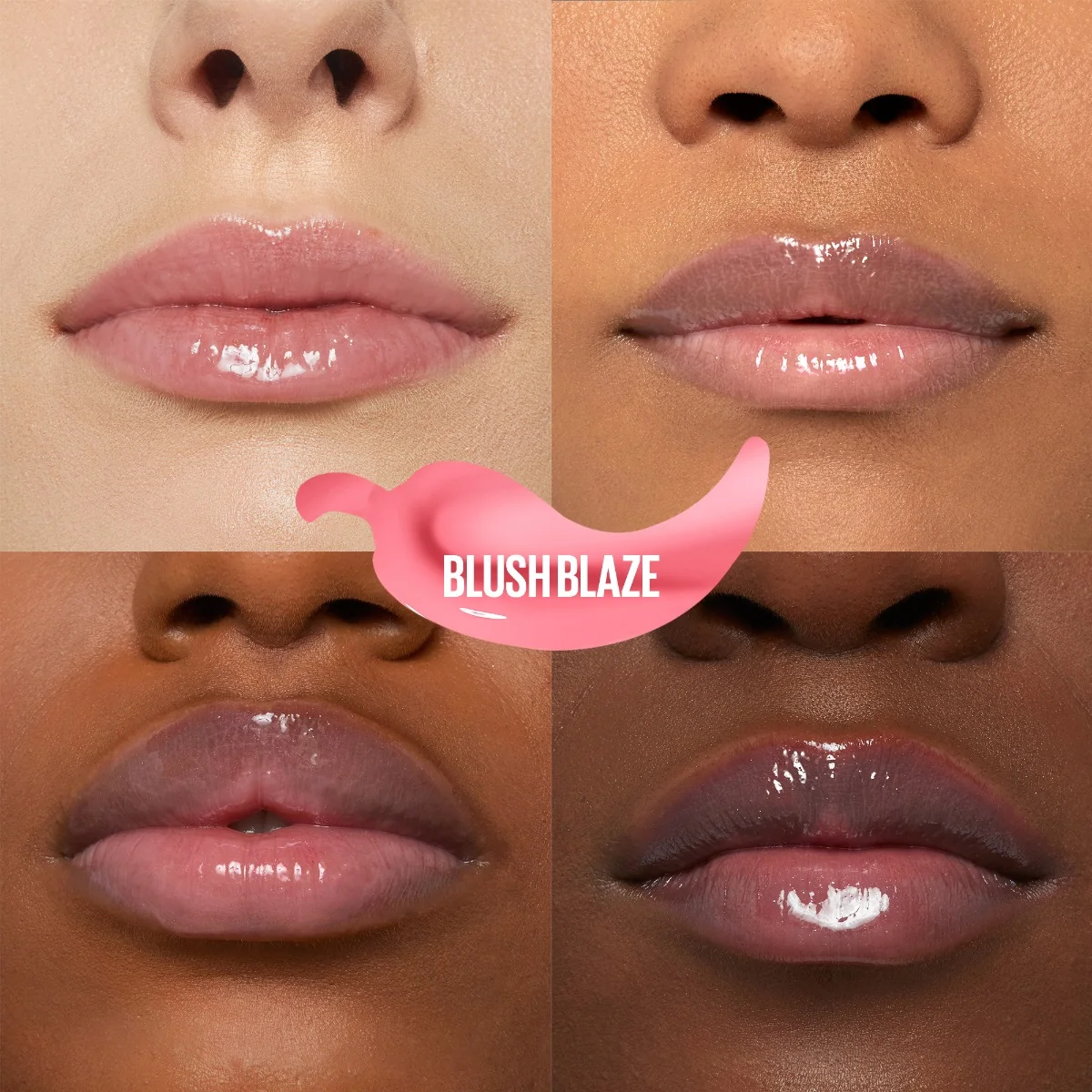 Luciu de buze cu efect de marire Lifter Plump 001 Blush Blaze, 5.4ml, Maybelline