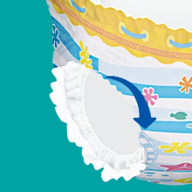 Scutec Pampers Splashers cu margini elastice. Scutec Pampers Splashers cu margini elastice.