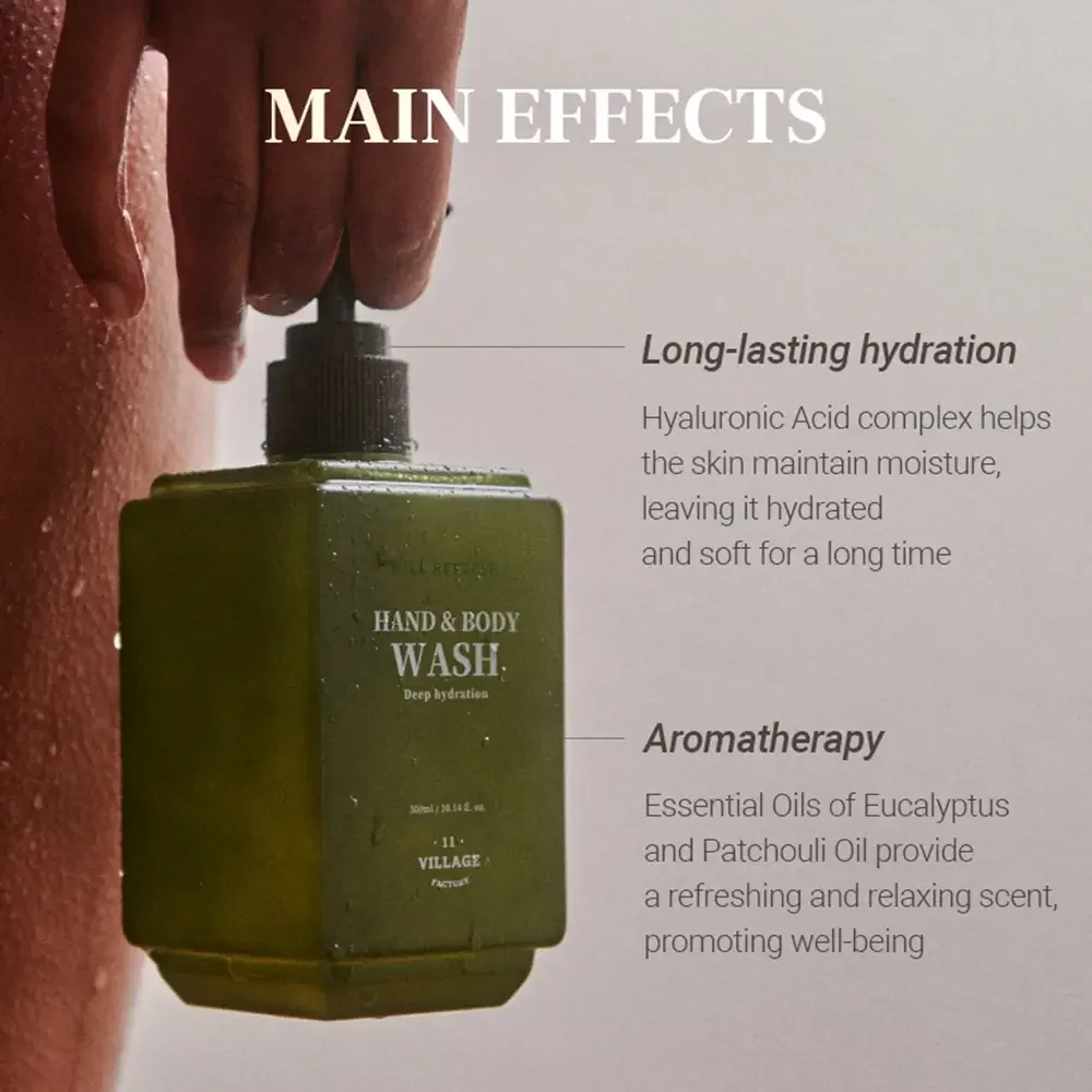Gel de dus si sapun lichid hidratant Will Refresh, 300ml, Village 11 Factory 