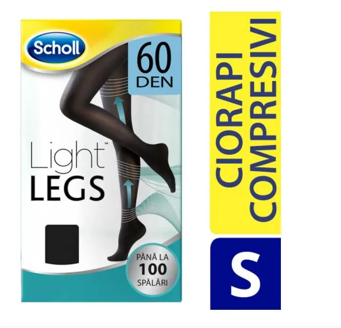 Ciorapi compresivi Light Legs 60 DEN - S, 1 bucata, Scholl