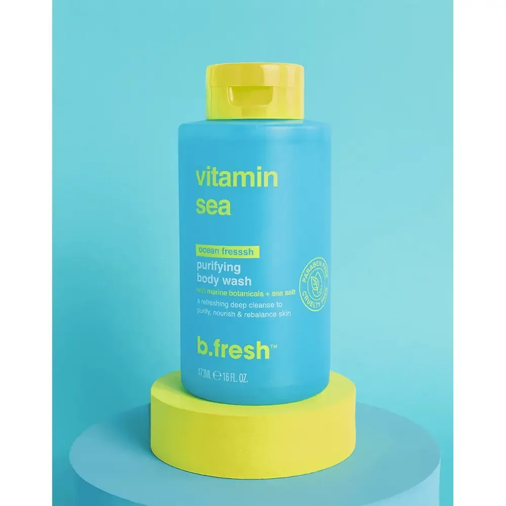 Gel de dus revigorant cu extracte marine Vitamin Sea, 473ml, B.fresh