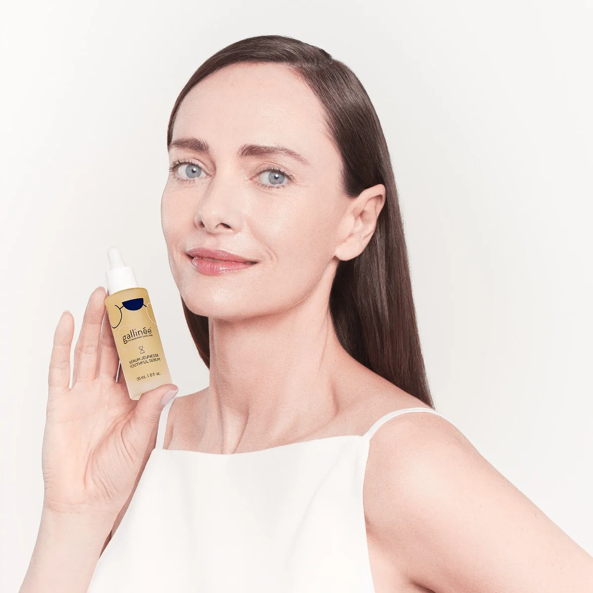 Ser facial anti-imbatranire pentru ten matur si sensibil, 30ml, Gallinee