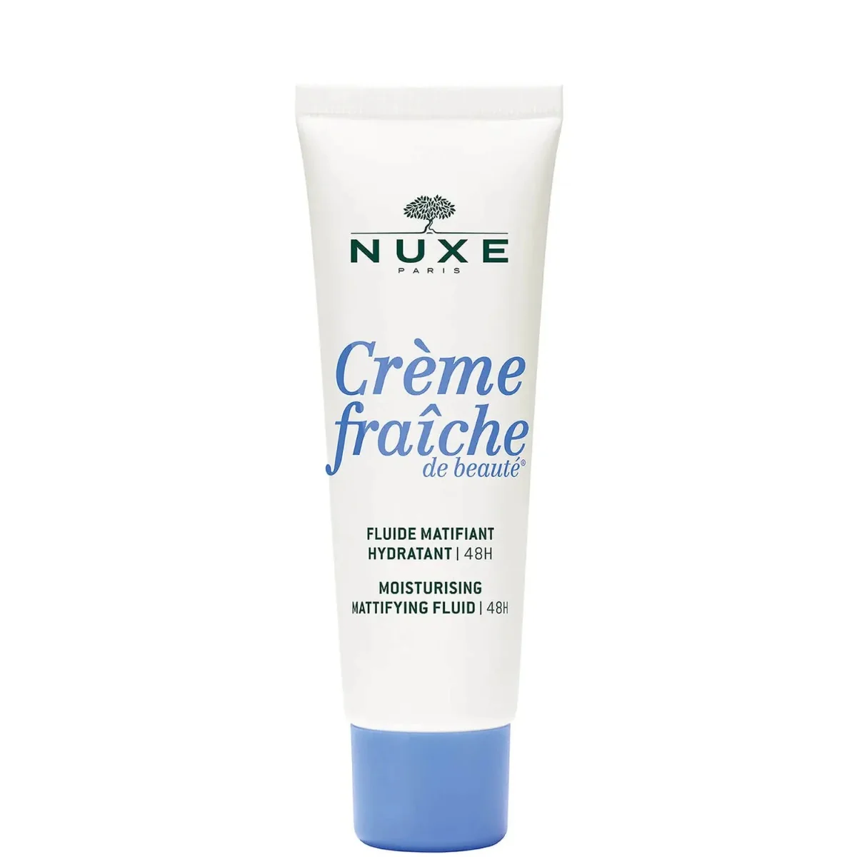 Fluid hidratant 48h cu efect matifiant pentru ten mixt Creme Fraiche de Beaute, 50ml, Nuxe