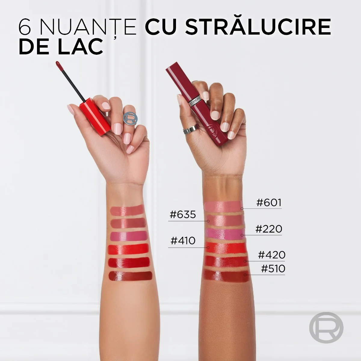 Ruj lichid cu stralucire de lac Infaillible Laque Resistance 601 Worth It, 4.3ml, L'Oreal Paris