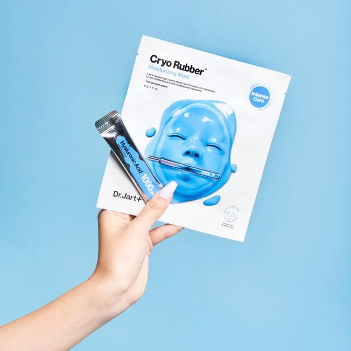 Masca de fata cu Acid Hialuronic pentru hidratare Cryo Rubber, 4g + 40g, Dr. Jart+