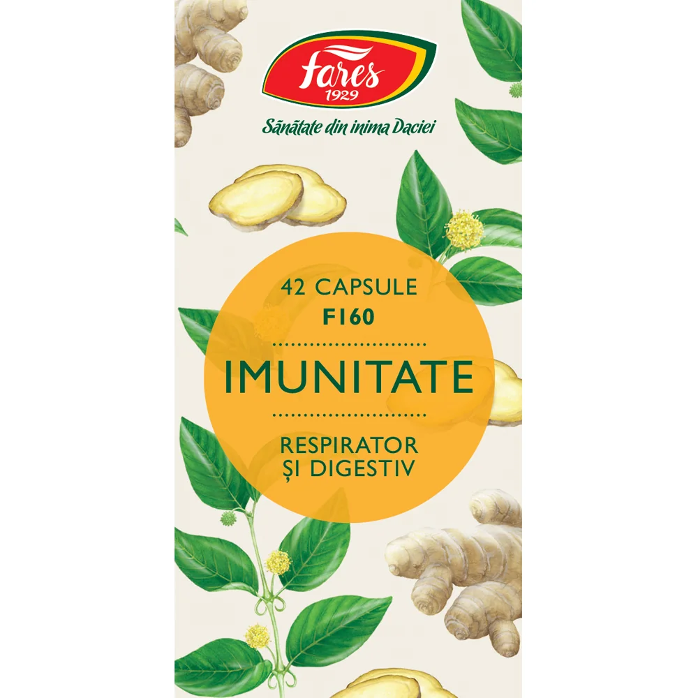Imunitate, respirator si digestiv F160, 42 capsule, Fares