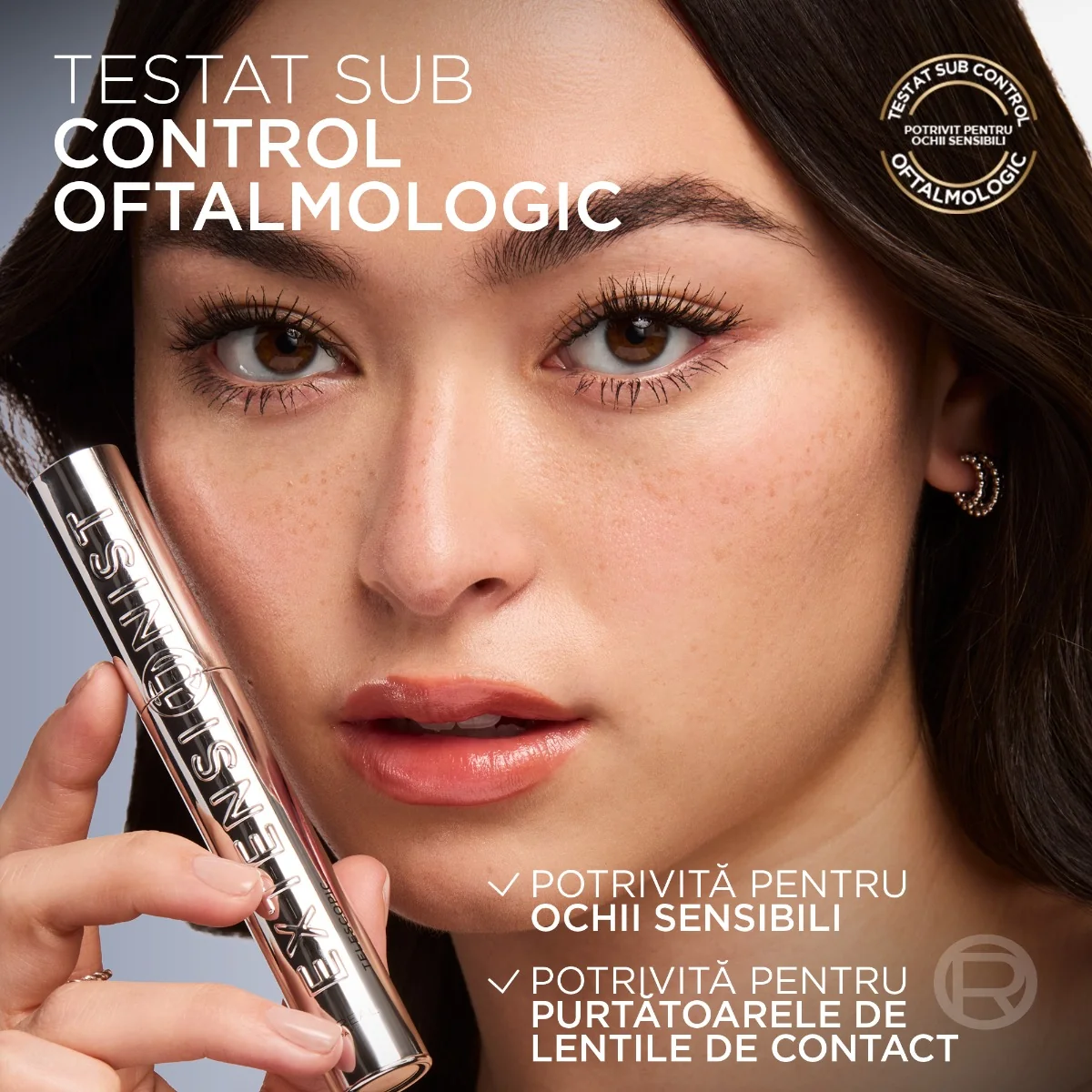 Mascara cu efect de alungire si curbare Telescopic Extensionist Black, 9.9ml, L'Oreal Paris